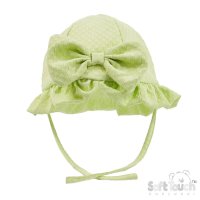 H68-MI: Mint Checked Hat (0-24 Months)